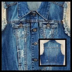 FINESSE Denim Sleeveless Jacket/Vest
